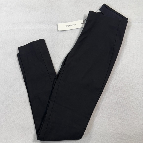 Calvin Klein Pants - Calvin‎ Klein Pants Women XS Black Skinny Stretch Mid Rise Pull-On Casual Sleek